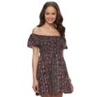 Juniors' Love, Fire Smocked Off-the-shoulder Dress, Teens, Size: Large, Ovrfl Oth