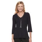 Women's Dana Buchman Jacquard Necklace Top, Size: Small, Brt Purple