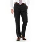 Men's Axist Ultra Series Straight-fit Solid No-iron Performance Flat-front Dress Pants, Size: 40x30, Black