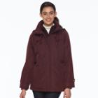 Women's D.e.t.a.i.l.s Hooded Anorak Jacket, Size: Medium, Red