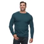 Big & Tall Croft & Barrow&reg; Classic-fit 7gg Super Soft Crewneck Sweater, Men's, Size: L Tall, Dark Blue