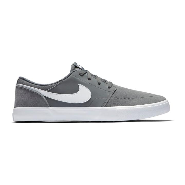 Nike Sb Solarsoft Portmore Ii Men's Nubuck Skate Shoes, Size: 11, Grey (charcoal)