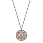 Lc Lauren Conrad Long Openwork Medallion Disc Pendant Necklace, Women's, Light Pink