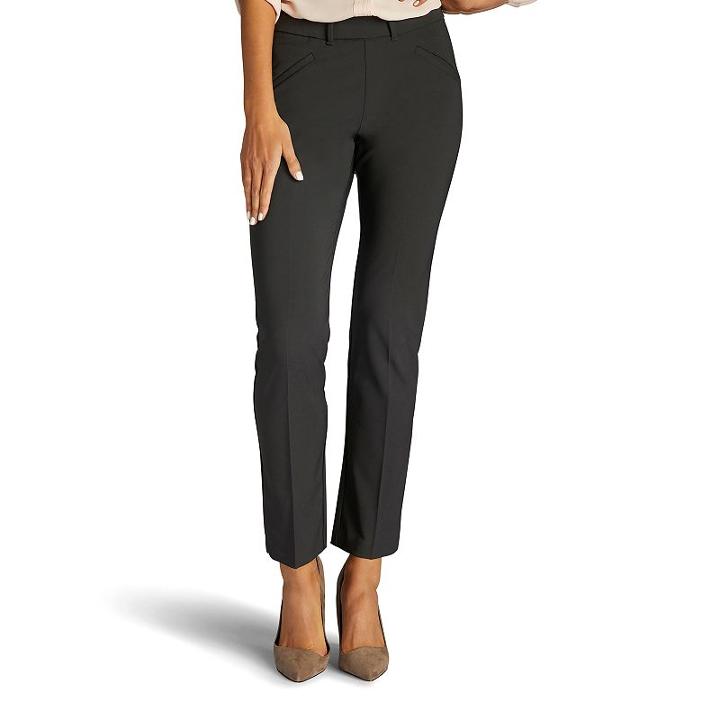 Women's Lee Pull-on Ankle Pants, Size: 16 Avg/reg, Grey (charcoal)