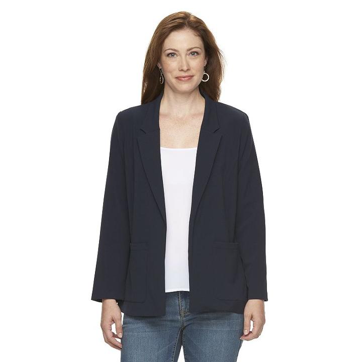 Petite Briggs Bi-stretch Blazer, Women's, Size: Xl Petite, Blue (navy)