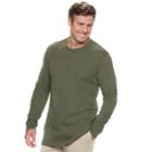 Big & Tall Sonoma Goods For Life&trade; Modern-fit Supersoft Thermal Henley, Men's, Size: 2xb, Dark Green
