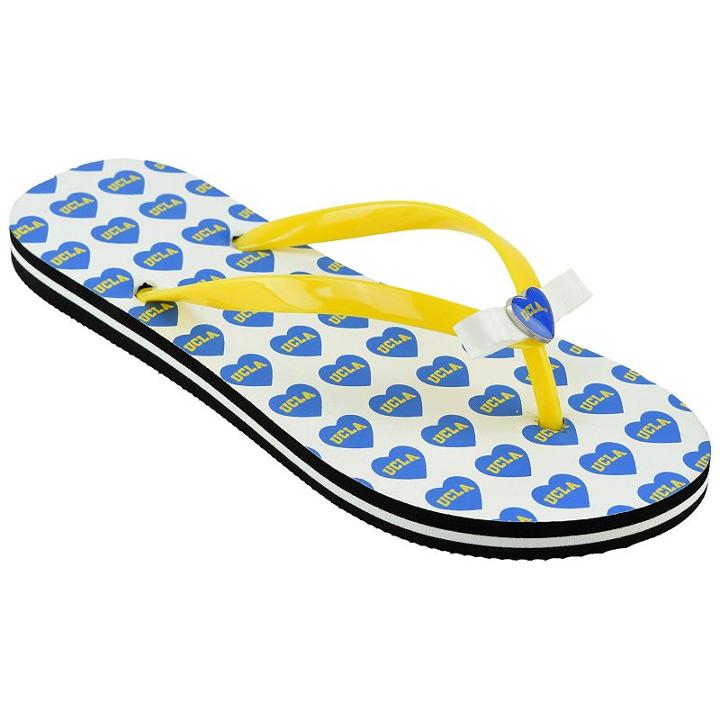Ucla Bruins Women's Flip Flops, Girl's, Size: Small, Yellow