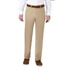 Men's Haggar Coastal Comfort Classic-fit Stretch Flat-front Chino Pants, Size: 36x32, Beige Oth