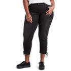 Plus Size Levi's&reg; 711 Lace-up Ankle Jeans, Women's, Size: 22 W, Black