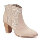 Jennifer Lopez Women's Studded Ankle Boots, Size: 8, Lt Beige