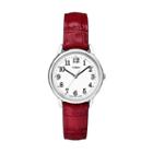 Timex Women's Easy Reader Leather Watch, Size: Small, Red