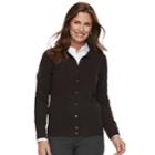 Women's Croft & Barrow&reg; Essential Extra Cozy Cardigan, Size: Small, Black