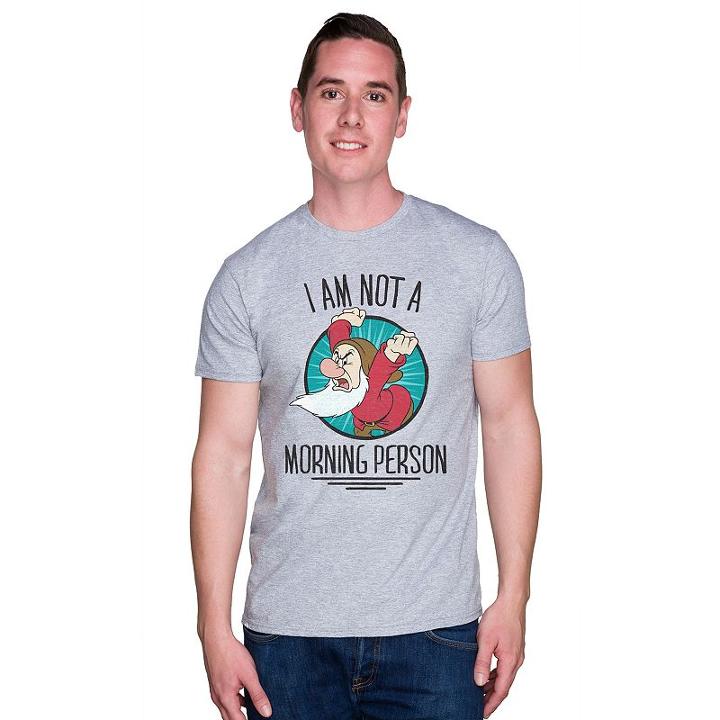 Men's Disney Grumpy Tee, Size: Xxl, Med Grey