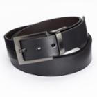 Apt. 9&reg; Reversible Cut-edge Bridle Dress Belt - Big & Tall, Men's, Size: 52, Grey (charcoal)