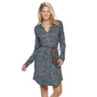 Women's Sonoma Goods For Life&trade; Utility Dress, Size: Xxl, Dark Blue