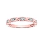 Simply Vera Vera Wang 14k Gold Diamond Accent X Wedding Ring, Women's, Size: 7, Pink