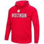 Men's Campus Heritage Wisconsin Badgers Sleet Pullover Hoodie, Size: Xxl, Dark Red