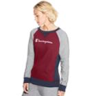 Women's Champion Heritage French Terry Long Sleeve Top, Size: Medium, Dark Red