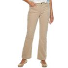 Women's Croft & Barrow&reg; Classic Corduroy Bootcut Pants, Size: 14, Med Beige