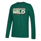 Men's Adidas Minnesota Wild Dassler Long-sleeved Tee, Size: Medium, Green