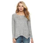 Women's Juicy Couture Embellished Triangle Sweater, Size: Xl, Med Grey