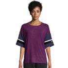 Women's Champion Gym Issue Football Tee, Size: Large, Drk Purple