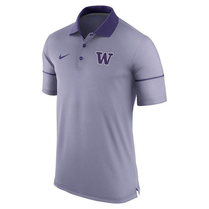 Men's Nike Washington Huskies Champ Drive Dri-fit Polo, Size: Xxl, Purple