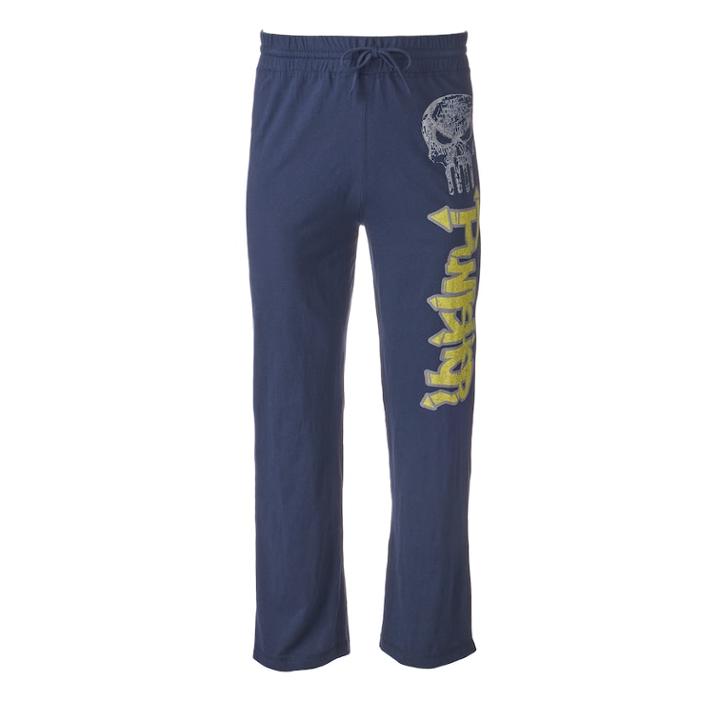 Men's Marvel Punisher Reversible Lounge Pants, Size: Medium, Blue (navy)