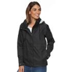 Women's Columbia Spring Run Hooded Short Trench Jacket, Size: Large, Grey (charcoal)