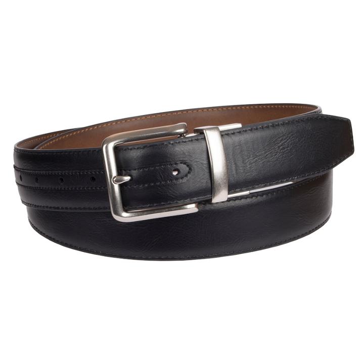 Big & Tall Croft & Barrow&reg; Xl Feather Edge Stitch Casual Reversible Belt, Men's, Size: 52, Grey