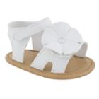 Baby Girl Wee Kids Flower Sandal Crib Shoes, Size: 2, White