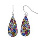 Confetti Crystal Teardrop Earrings, Women's, Multicolor