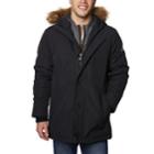 Men's Halitech Hooded Faux-fur Hooded Parka, Size: Medium, Black