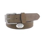 Men's Zep-pro Texas Longhorns Concho Crazy Horse Leather Belt, Size: 40, Brown