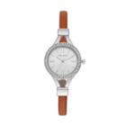 Laura Ashley Women's Crystal Watch, Size: Small, Brown