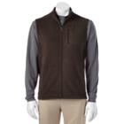 Men's Croft & Barrow&reg; Arctic Fleece Vest, Size: Xl, Brown