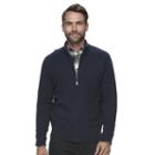 Men's Croft & Barrow&reg; True Comfort Classic-fit Full-zip Sweater, Size: Medium, Dark Blue