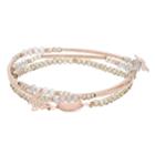 Lc Lauren Conrad Beaded Multi Strand Bracelet, Women's, Grey