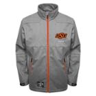 Men's Franchise Club Oklahoma State Cowboys Tech Fleece Softshell Jacket, Size: 3xl, Grey