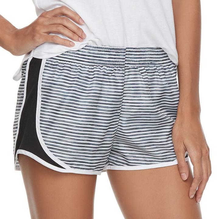 Juniors' So&reg; Side-stripe Running Shorts, Girl's, Size: Small, Oxford