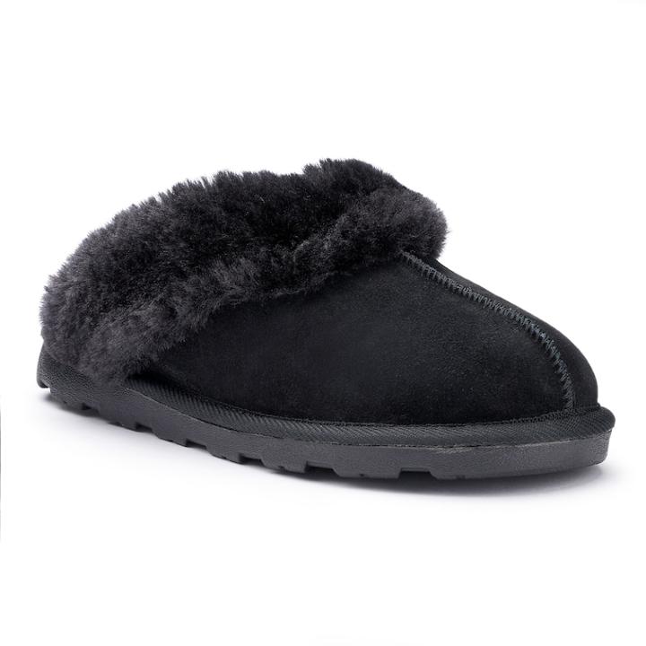So&reg; Digital Women's Scuff Slippers, Size: Medium (6), Black