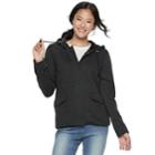 Juniors' Sebby Vintage Fleece Hooded Jacket, Teens, Size: Small, Black