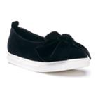 So&reg; Miranda Girls' Velvet Flats, Size: 3, Black