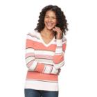 Women's Croft & Barrow&reg; Cable-knit Sweater, Size: Medium, Lt Orange