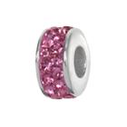 Individuality Beads Sterling Silver Crystal Bead, Women's, Pink