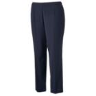 Plus Size Dana Buchman Flat-front Stretch Pants, Women's, Size: 16w Short, Blue (navy)