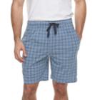 Men's Chaps Printed Knit Sleep Shorts, Size: Large, Blue
