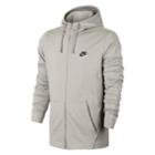 Men's Nike Full-zip Jersey Hoodie, Size: Medium, Grey