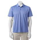Men's Haggar Classic-fit Windowpane Performance Polo, Size: Xxl, Blue Other