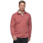 Big & Tall Columbia Dunsire Point Classic-fit Colorblock Fleece Quarter-zip Pullover, Men's, Size: 4xb, Dark Red